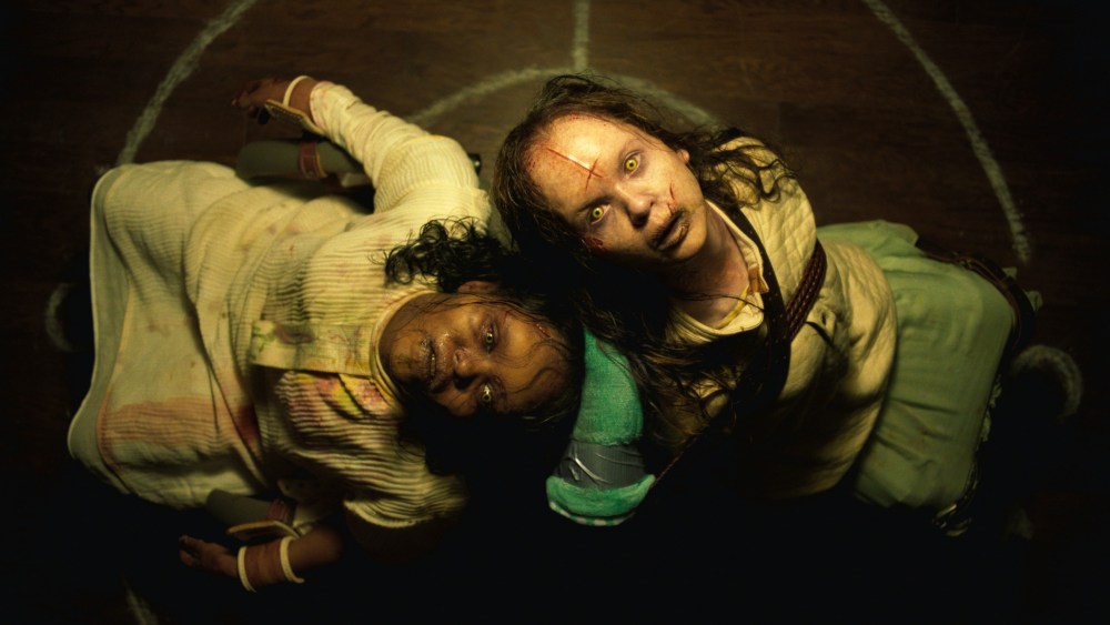 THE EXORCIST: BELIEVER, from left: Lidya Jewett, Olivia Marcum, 2023. © Universal Pictures / courtesy Everett Collection